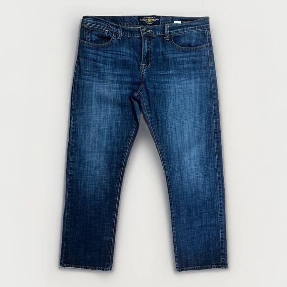 Lucky Brand Denim - Lucky Brand Sienna Tomboy Crop Jeans Size 14 Medium Wash Casual Mid Rise